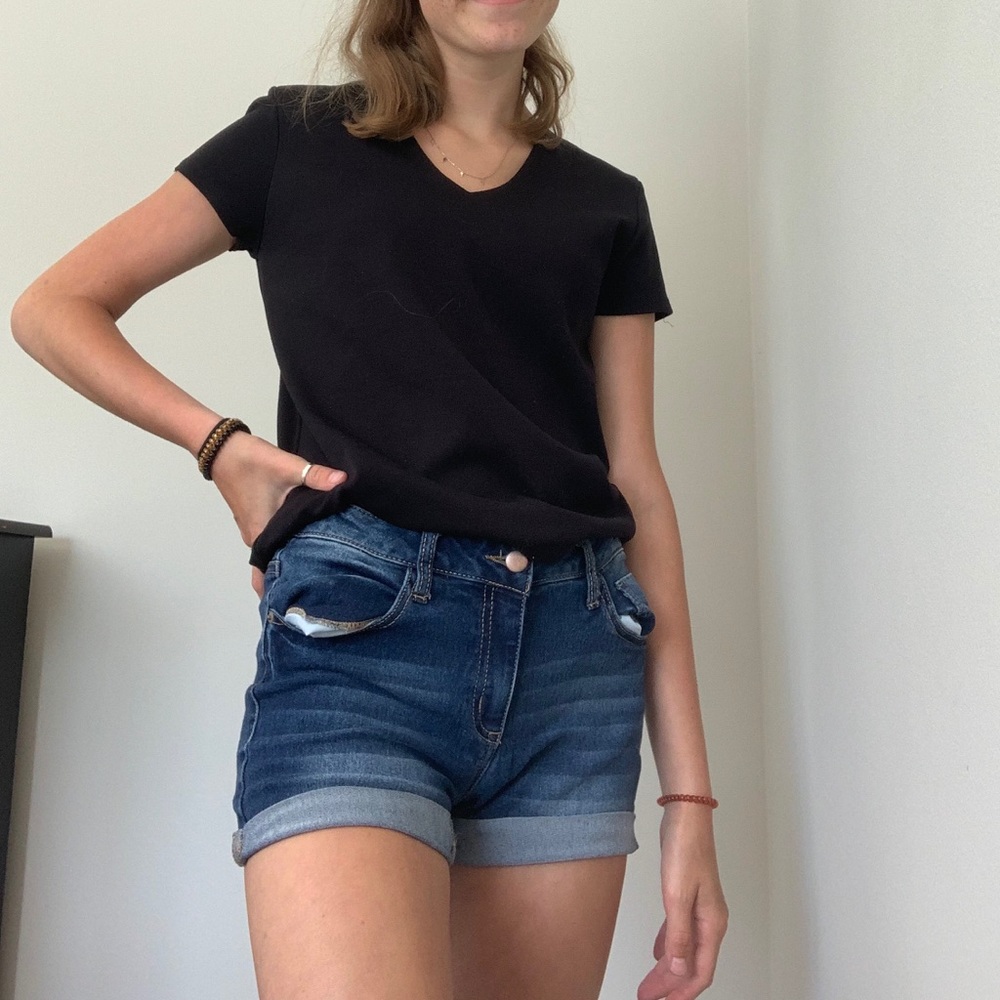medium navy blue shorts